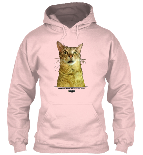 Bernie's Best Jokes pink hoodie