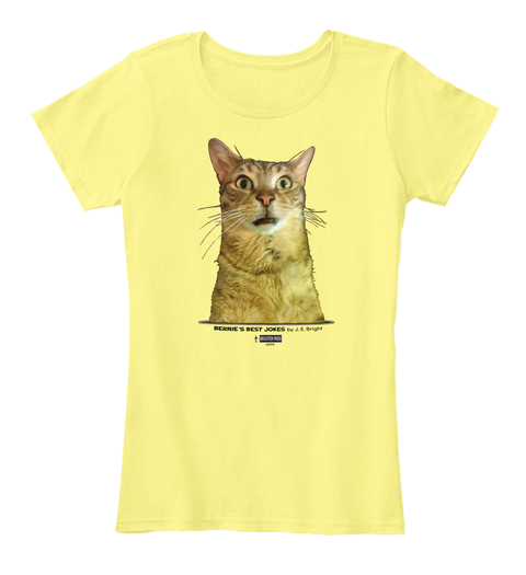 Bernie's Best Jokes yellow women's t-shirt